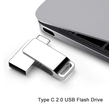Metāla Tips C Pen Drive 32 GB Usb Flash Atmiņas Diskus Xiaomi Huawei USB Flash Drive 32GB U Stick Android Tālrunis Desktop