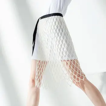 Mežģīnes Up Pērles Svārki Līnijas Dobi No 2020. Gada Vasaras Y2K Jaunu korejiešu Zivju Neto Svārki Sieviešu Modes apģērbu par meiteni, SA004S50