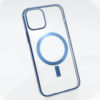 Mgnetic Lietā Par iPhone 12 Pro Lādētāju Aizsardzības Gadījumā, iPhone 12 Pro Max Mini Bezvadu Lādētāju Būtiska Pārredzamu Plānas Capas