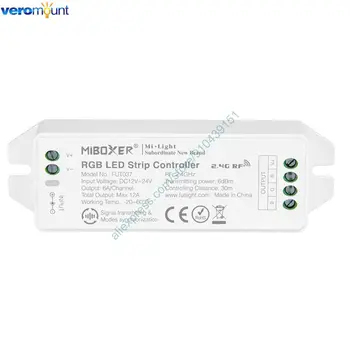 MiBoxer FUT037 (Modernizētas) RGB LED Slokšņu Kontrolieris Atbalsta WiFi APP / 2.4 G RF Bezvadu / Amazon Alexa, Google Home Balss Vadība