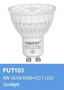 MiLight AC85V-265V 110V, 220V E27 E14 GU10 MR16 4W 5W 6W 9W 12W RGB+PKT led spuldzes lampas darbam ar Mi gaismas tālvadības mobilo tālruni APP