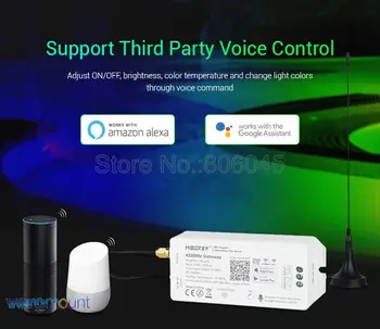 Miboxer WL-433 433MHz Vārti 2.4 GHz wi-fi Saderīgs APP Kontroles DMX512 Vadības Amazon Alexa & Google Palīgs Balss Vadība