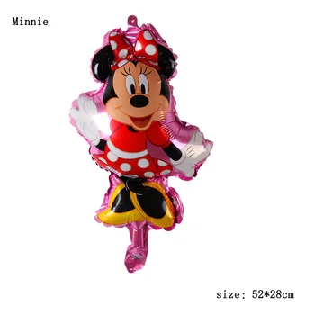 Mickey Minnie Folija Baloni 7pcs/daudz Dzimšanas dienas svinības Dekorācijas Piederumi Bērniem par Labu baloni Kid Bērnu Rotaļlietas Bērnu Dušas Meitene