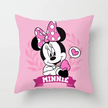 Mickey Mouse Spilvens Segums Disney Mest Spilveni Minnie Mājas Tekstila 45x45cmPillow Segtu Ziemassvētku Rotājumi Mājās