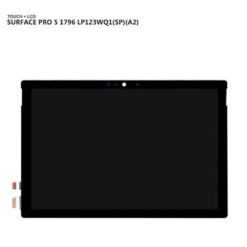 Microsoft Surface Pro 5 1796 LP123WQ1(SP)(A2) / Pro 6 1807 LCD Displejs, Touch Screen Stikla Sensors Digitizer Montāža