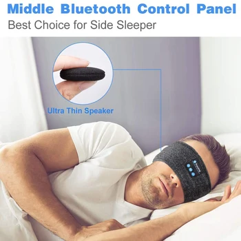 Miega Austiņas Bluetooth Galvu Miega Austiņas Bezvadu Sporta Lakatu, Ultra-Mīksts Miega Austiņas iebūvēti Skaļruņi