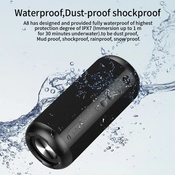 Mifa A8 Bluetooth Skaļruni, 30W Stereo Skaņa Ar IPX7 Ūdensizturīgs 12H rotaļu laiks Izcilu Skaņu Kempings Pludmales Sporta Pool Puse