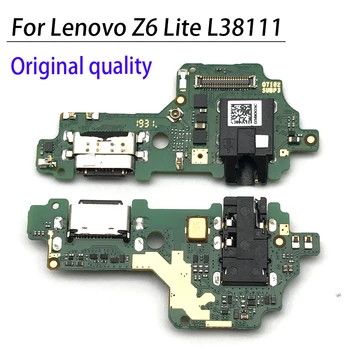 Mikro USB Lādētāju, Dock Savienotājs Uzlādes Ports Mikrofons Flex Cable Rezerves Daļas Lenovo Z6 Lite L38111