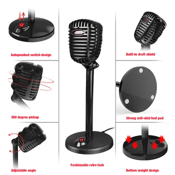 Mikrofons, Grozāms USB Mikrofonu Iekārtas, Video Konferences Kondensatora Mikrofons USB Ierakstīšanas Mikrofons Klēpjdatoram