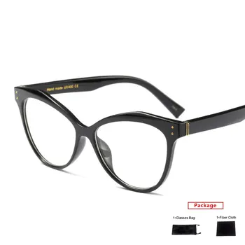 Mimiyou Modes Kaķu Acu Brilles Rāmi, Optisko Briļļu Sieviešu Kniežu Ultra Light Brilles Rāmis Skaidrs, UV400 Zīmola Dizainere oculos