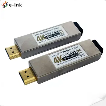 Mini 4K HDMI, izmantojot Optiskās Šķiedras Raiduztvērēju UHD HDMI Video Šķiedras Converter 4K HDMI Optisko Šķiedru Paplašinātāju ar USB Ieejas Jauda