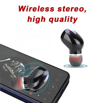 Mini Bluetooth Austiņas Sporta Universālu Bezvadu Earbuds In-Ear Austiņas ar Mic Neredzams, Austiņu, Brīvroku Stereo Telefoniem