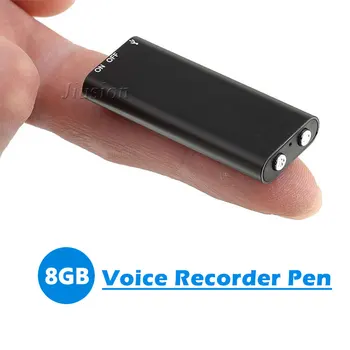 Mini Digital USB Balss Audio Skaņas Ieraksti Pildspalvu Mazākais Diktofons, MP3 Player 8GB 14 Stundu Ieraksta Biroja Sanāksmes