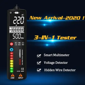 Mini Digitālais Multimetrs BSIDE S1 3 IN 1 DC AC Voltmetrs+EBTN LCR Sprieguma Indikators Detektoru Skrūvgriezi Vadu Testeris Mērītājs