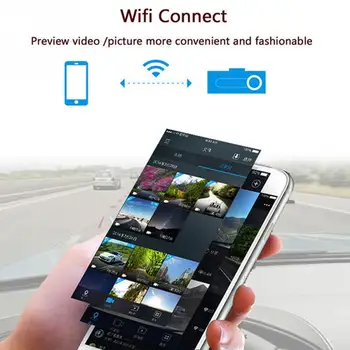 Mini HD Wifi Paslēptas Automašīnas DVR Video Videokamera, Diktofons Dash Nakts Redzamības Kamera Atbalsta AVI JPG USB3.0 Autostāvvieta uzraudzība
