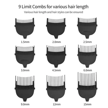 Mini Hair Clipper Lādējams matu Griezumu Vīriešiem Profesionālās Elektriskie Matu Trimmeris Bārdas Trimmeris Matu Griešanas 9Pcs Ierobežot Ķemme