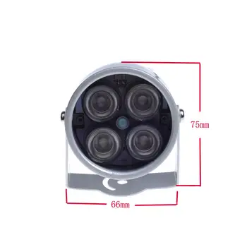 Mini LED CCTV 4 array (IS), led apgaismojums Gaismas IS Infrasarkanais ūdensizturīgs Nakts Redzamības CCTV Aizpildīt Gaismas, CCTV Kameras ip kameras