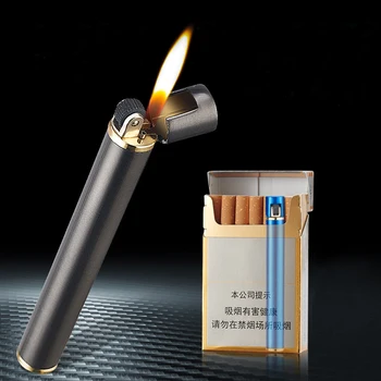 Mini Piepīpētāja Krams, Slīpripas Bez Uguns Butāna Gāzes Šķiltavas Portatīvie Var Novietot Cigarešu Kaste Dūmu Piederumi