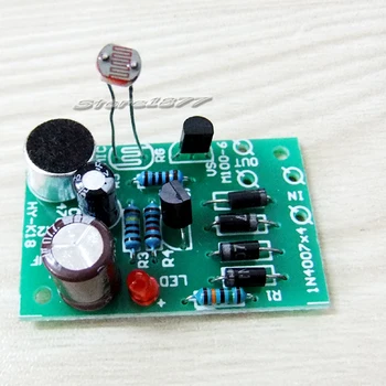 Mini Skaņas, gaismas darbināmu Slēdzi Kontroles Projekta Komplektu Elektronisko DIY szsp21