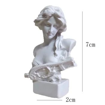 Mini Sveķu Ģipša Statuja Retro Mazo Avatar Skiču Prakses Seno Grieķu Romiešu Mitoloģijā Attēls Modelis Amatu Mājas Apdare