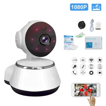 Mini Webcam Smart Wifi Kameru, HD 1080P Mākonis Bezvadu IP Kameras Intelligent Auto Izsekošana Cilvēku Home Security Apsardze