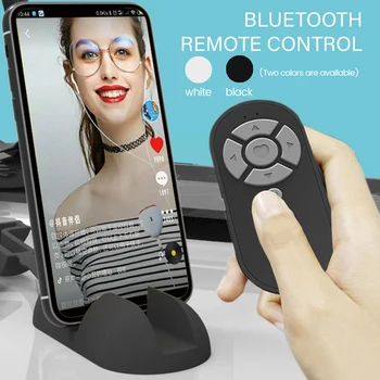 Mobilā Telefona Bluetooth Tālvadības Dzīvot Straumēšanas Programmas Slēdža Page Turner Selfie Tālvadības Pulti, Lai Spēlēt/Pauze/Slēdža