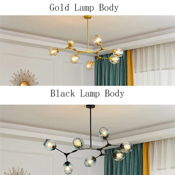Moderna Spīdumu LED Lustras, Lampas Dzīvojamā Istabā, Guļamistabā Griestu Lustras Apgaismojums Stikla Virtuves Karājas Lampas, Gaismas Ķermeņi,
