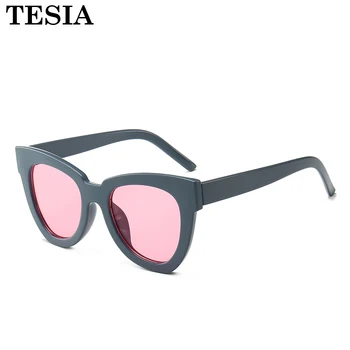 Moderns Saulesbrilles Sievietēm, Kaķu Acu Vasaras 2019 Brilles Retro Zaļās Saulesbrilles Vintage Pink Lēca Saule Stikla Zonnebril Dames 2019