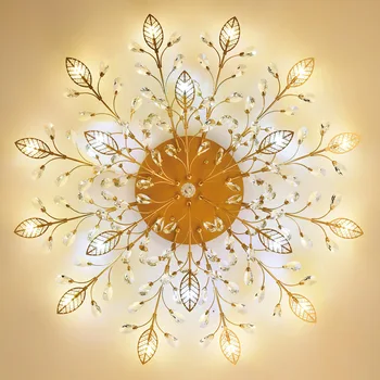 Moderns griestu gaismas dzīvojamā istaba led Kristāla griestu lampas guļamistabas kristāla lampu ēdamistabas zelta bēniņu apgaismojumu Kristāla Aprīkojums