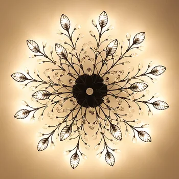 Moderns griestu gaismas dzīvojamā istaba led Kristāla griestu lampas guļamistabas kristāla lampu ēdamistabas zelta bēniņu apgaismojumu Kristāla Aprīkojums