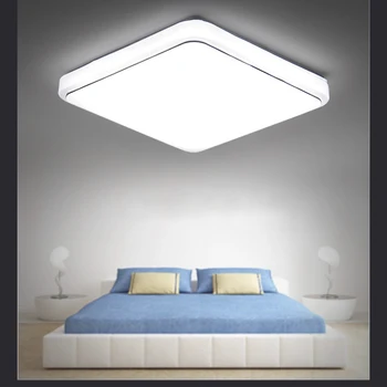 Modernās Griestu lampas Square LED Panelis Gaismas 12W Silti Balts Apgaismes Armatūru Dzīvojamā Istaba Guļamistaba Virtuves Interjers