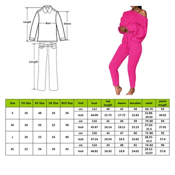 Modes 2 Gabali Komplekti, Trikotāžas Džemperi, Sievietēm, Dāmām, Cietā Tērpiem Rudens Ziemas Komplekti O Kakla Tērpi Streetwear Joggers Tracksuit