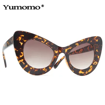 Modes Dāmas Vintage Cat Eye Lielgabarīta Saulesbrilles Sieviešu Zīmola Dizainere Tauriņš, Saules Brilles Sieviešu Toņos UV400