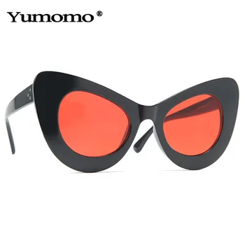 Modes Dāmas Vintage Cat Eye Lielgabarīta Saulesbrilles Sieviešu Zīmola Dizainere Tauriņš, Saules Brilles Sieviešu Toņos UV400