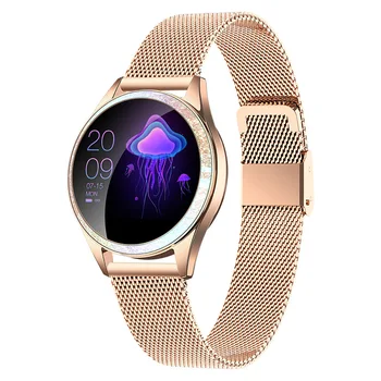 Modes Jauniem Karstā KW20 Smart Skatīties Sieviešu Aproce Sirds ritma Monitors Miega Uzraudzības Zvanu Atgādinājumu Smartwatch IOS Android