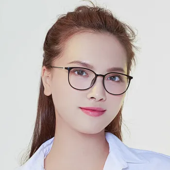 Modes Korejas Nerd Optisko Briļļu Rāmji Sieviešu Vintage Zīmolu Dizainera Lielā Laukumā Brilles Rāmis Ultravieglajiem
