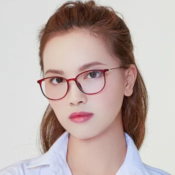 Modes Korejas Nerd Optisko Briļļu Rāmji Sieviešu Vintage Zīmolu Dizainera Lielā Laukumā Brilles Rāmis Ultravieglajiem