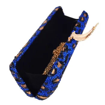 Modes Leopard Dizaina iegarenas Sarkana/Zila/sudraba/melna/zelta Sajūgs Somas lapu pogu Luksusa Vakara Somas Kāzu Maku Dienu Sajūgi