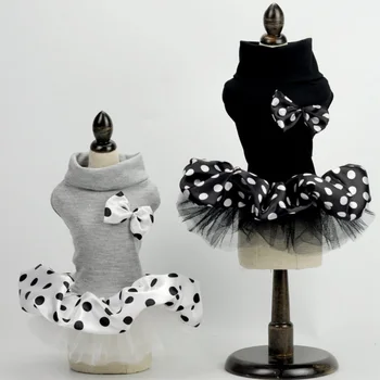 Modes Mežģīnes Princese Pet Suns Kāzu Kleitas Pet Tutu Svārki Kucēnu, Kaķu Kleita Pet Apģērbi ar priekšējo tauriņa kaklasaiti XS-XL teddy