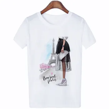 Modes Sieviešu Drēbes Vasaras Vēstuli Waim Vēlas Izdrukāt Dāma Harajuku Streetwear Krekls Gadījuma Estētisko T Krekls, Sieviešu T-Krekls