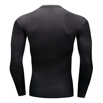 Modes T Krekls ar garām Piedurknēm Fitnesa 3D Gedruckt Top Modelis Drukāšanas Kompresijas Kultūrisms Black 4XL Krekls 2020