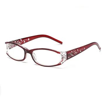 Modes Vintage Plastmasas Lasīšanas Brilles Sievietēm, Vīriešiem, Viegls, Oriģinālu Zīmolu Hyperopia Vecuma Tālredzība Sarkana Violeta