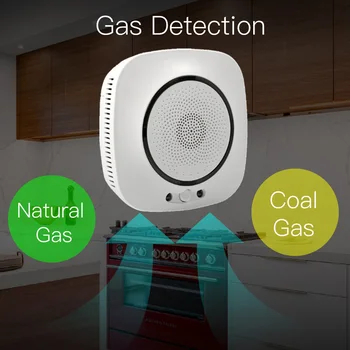 MoesHouse WiFi Smart Gāzes Noplūdes Ugunsdrošības Detektors Gāzes Uzliesmojoši Signalizācijas Sensoru, Smart Dzīves Tuya App Kontroles Mājas Securit