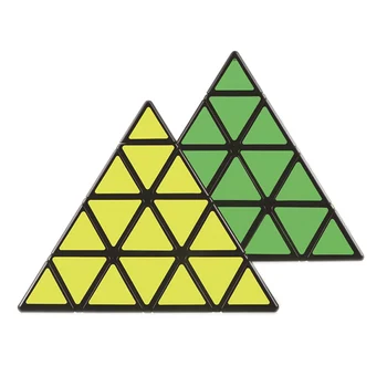 Mofangge 4x4x4 Piramīda, Kubs, Melns/Stickerless Magic Cube KiloPyramid Cube 4x4 Puzzle Piramīda, Kubs, Īpašas Rotaļlietas Bērniem