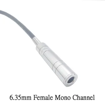 Mono Kanālu taisnā Leņķī 6.35 mm Vīrietis, lai 6.35 mm Sieviešu Jack Plug 20CM Paplašināšanu, Audio Kabelis, Adapteri skaļruņi, mikrofons Mikseris