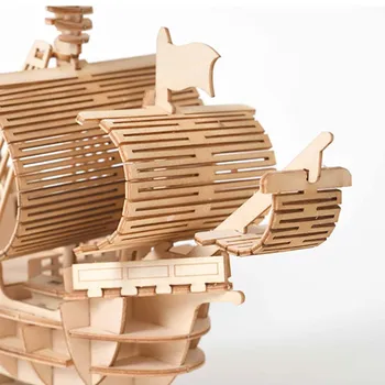 Montāža būvkonstrukciju Komplekti Kuģa Modelis Koka Jahtu Rotaļlietas Buru Modelis, Salikts Koka Komplekts DIY