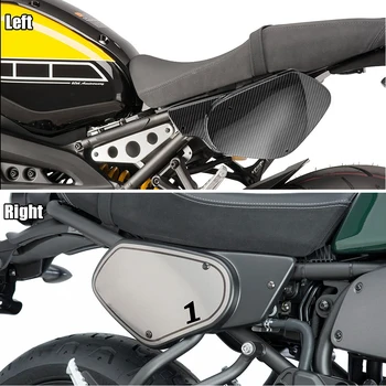 Motocikla Rāmis Aizmugurē pasažiera Pusē Segtu Paneļi Aptecētājs Melns, Par Yamaha XSR700 2016 2017 2018 2019 2020 Piederumi