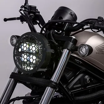Motocikla Vadītājs Luktura Stikls Aptver HONDA REBEL500 CM500 CMX500 2017 2018 2019 2020 Lukturu Restes Aizsargs Aizsargs CM 500 CMX