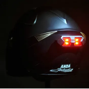 Motocikla Ķivere Cikla Velosipēds Ķivere Nakts Drošības Signāls, Brīdinājuma Gaismas LED Gaiši Aizmugures Lukturi Taillight Ūdensizturīgs Lādējams