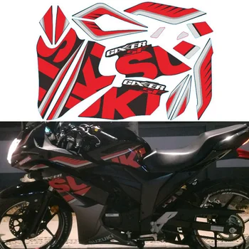 Motociklu Komandu Grafikas Decal Uzlīmes Par Suzuki GIXXER PVC 30 GSX150F SF150 Pilnīga Transportlīdzekļa Rotā Aizsargātu Augstas Kvalitātes